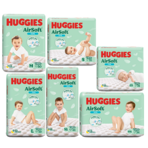 [NEW] Huggies AirSoft Tape Diapers