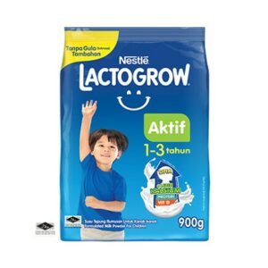 Nestle Lactogrow Aktif 1-3 Tahun Formula Milk 900g